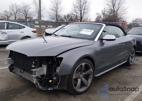 2014 Audi S5 3.0T Premium Plus from USA, damaged, VIN WAUCGAFHXEN012840